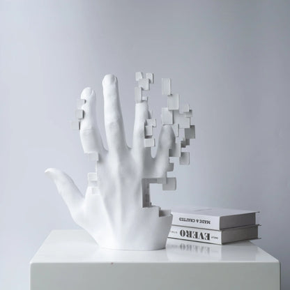 Glitched Hand Statue